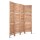 Artiss 4 Panel Room Divider 163x170cm - Solid Paulownia Wood, Oak Finish, Eco-Friendly, Non-Fade, Foldable & Waterproof