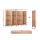 Artiss 8 Panel Room Divider Screen, Oak 326x170cm, Solid Paulownia Wood with Shelves, Eco-friendly, Foldable Design