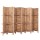 Artiss 8 Panel Room Divider Screen, Oak 326x170cm, Solid Paulownia Wood with Shelves, Eco-friendly, Foldable Design
