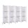Artiss 8 Panel Room Divider Screen 326x170cm - White, Solid Paulownia Wood, Foldable, Eco-Friendly, with Shelves