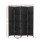 Artiss 4-Panel Room Divider, 163x170cm, Woven Black, Poplar Wood & Rolled Paper, Foldable, Water & Fade Resistant