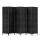 Artiss 6 Panel Room Divider Screen 245x170cm, Black - Eco-Friendly, Hand-Woven, New Zealand Pine, Foldable & Durable