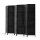 Artiss 6 Panel Room Divider Screen 245x170cm, Black - Eco-Friendly, Hand-Woven, New Zealand Pine, Foldable & Durable
