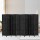 Artiss 8-Panel Room Divider Screen 326x170cm, Woven Black, Poplar Wood, Eco-Friendly, Foldable, Water-Resistant