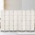Artiss 8 Panel Room Divider, 326x170cm, Woven White, Poplar Wood, Hand-Woven, Eco-Friendly, Foldable, Lightweight