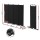 Artiss 4 Panel Room Divider Screen 217cm Black Oxford Fabric, Foldable, Lockable Wheels, Metal Frame, Portable Partition