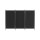 Artiss 3 Panel Room Divider Screen 260x180cm Black Fabric, Foldable, Lightweight, Metal Frame, Home Office Privacy