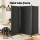 Artiss 3 Panel Room Divider Screen 260x180cm Black Fabric, Foldable, Lightweight, Metal Frame, Home Office Privacy