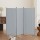 Artiss 3 Panel Room Divider, 260x180cm, Grey Fabric - Foldable, Lightweight, Adjustable with Metal Tube Frame