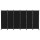 Artiss 6 Panel Room Divider Screen 323cm Black Oxford Fabric, Foldable, Lockable Wheels, Privacy Partition