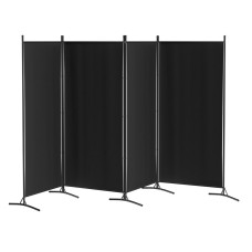 Artiss 4-Panel Room Divider Screen, 345x180cm, Black Velvet - Elegant, Foldable Privacy Solution with Metal Frame Artiss 4-Panel Room Divider Screen, 345x180cm, Black Velvet - Elegant, Foldable Privacy Solution with Metal Frame