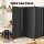 Artiss 4-Panel Room Divider Screen, 345x180cm, Black Velvet - Elegant, Foldable Privacy Solution with Metal Frame
