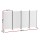 Artiss 4 Panel Room Divider Screen 345x180cm White Fabric, Foldable, Lightweight, Metal Frame, for Home or Office
