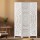 Artiss 3 Panel Room Divider, Circle Design, 132x170cm, White, Pine Wood & MDF, Foldable, for Home & Office Privacy