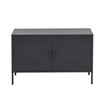 ArtissIn Artiss Buffet Sideboard Metal Cabinet, Cold Rolled Steel, Charcoal, 100x40x64cm, Modern Storage Solution