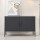 ArtissIn Artiss Buffet Sideboard Metal Cabinet, Cold Rolled Steel, Charcoal, 100x40x64cm, Modern Storage Solution