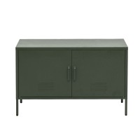 ArtissIn Buffet Sideboard Metal Cabinet, Cold Rolled Steel, Green Pine, 100x40x64cm, Modern Functional Design