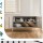 ArtissIn Artiss Buffet Sideboard Metal Cabinet, Cold Rolled Steel, White, 100x40x64cm, Modern Storage Solution Australia