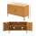 ArtissIn Buffet Sideboard Metal Cabinet, Cold Rolled Steel, Yellow, 100x40x64cm - Modern Storage Solution Australia