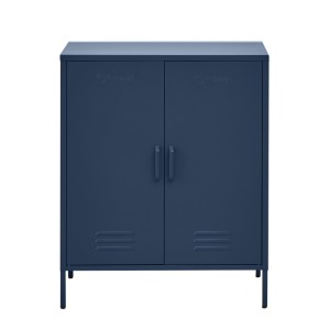 ArtissIn Buffet Sideboard Metal Cabinet, Cold Rolled Steel, SWEETHEART Blue, 80x40x101.5cm, Modern Storage Solution