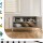 ArtissIn Buffet Sideboard Metal Cabinet, Cold Rolled Steel, White, 80x40x101.5cm, Stylish Storage Solution Australia