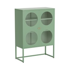 ArtissIn Buffet Sideboard Metal Cabinet, Cold-Rolled Steel, 85x40x120cm, Light Green, Modern Storage Solution ELLA ArtissIn Buffet Sideboard Metal Cabinet, Cold-Rolled Steel, 85x40x120cm, Light Green, Modern Storage Solution ELLA