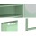 ArtissIn Buffet Sideboard Metal Cabinet, Cold-Rolled Steel, 85x40x120cm, Light Green, Modern Storage Solution ELLA