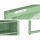 ArtissIn Buffet Sideboard Metal Cabinet, Cold-Rolled Steel, ELMA Green, 85x40x120cm, Modern Storage with Mesh Doors