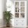Artiss 180cm Buffet Sideboard Hutch - White Storage Cabinet with Glass Doors, Adjustable Shelves, Soft-Close Drawers