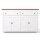 Artiss 140CM White Buffet Sideboard - X-Frame Design, 2 Drawers, Particle Board, Adjustable Shelves, Soft-Close Hinges