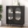 Artiss Buffet Sideboard, Particle Board, 80x40x100cm, Black, Double Doors, Ample Storage, Easy Assembly, 1-Year Warranty