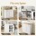 Artiss Buffet Sideboard Cabinet with Tilt‑Out 54L Bin Holder Smooth Drawers Adjustable Side Cabinet White Pine