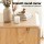 Artiss Oak Buffet Sideboard 160cm Scandinavian Sideboard Two Door Cabinet Three Smooth Drawers Rounded Corners
