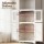 Artiss 160cm Buffet Sideboard Pantry Cabinet White Frosted Glass Shaker Doors Adjustable Shelves Metal Knobs