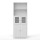 2 Artiss Buffet Sideboard Pantry Cabinet Set White 60x30x160cm Frosted Glass Shaker Doors Adjustable Shelves