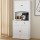 Artiss Beini Buffet Sideboard Cabinet 180cm High White Pantry Hutch, Storage Shelves, 4 Doors, Drawer, MDF Frame