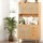 Artiss Rattan Buffet Sideboard Hutch - 180cm Pine Cabinet with Adjustable Shelves, Soft-Close Hinges, and Anti-Tip Kit