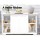 Artiss Buffet Sideboard, Particle Board, White, 99x33x63cm - Sleek Sliding Doors, Ample Storage, Sturdy Design