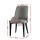 Artiss Set of 2 Grey Linen Fabric Dining Chairs - High Back, Thick Cushion, Powder-Coated Steel Legs, 46x57x90cm