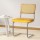 Artiss Felix Dining Chairs Set of 2 - Velvet Rattan Cantilever, Yellow, Modern Comfort & Style, Easy Assembly