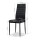 Artiss Set of 4 Black Leather Dining Chairs - Channel Tufted, Waterproof PVC Upholstery, Metal Legs, Easy Assembly