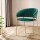 Artiss Diala Dining Chairs Set of 2 - Green Velvet Armchairs with Metal Frame, 77cm Height, Elegant and Durable Design
