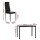 Artiss 5-Piece Dining Set - Black Modern Design, 18mm MDF Table, PVC Seats, Powder-Coated Metal Frame, Easy Assembly