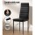 Artiss 5-Piece Dining Set - Black Modern Design, 18mm MDF Table, PVC Seats, Powder-Coated Metal Frame, Easy Assembly