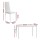 Artiss 7-Piece Modern Dining Set with 6 Chairs, White - 18mm MDF Tabletop, Powder-Coated Metal Frame, Easy Assembly