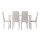 Artiss 7-Piece Modern Dining Set with 6 Chairs, White - 18mm MDF Tabletop, Powder-Coated Metal Frame, Easy Assembly