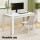 Artiss 5-Piece Dining Set – Rectangle White Table 120x70cm with 4 Cushioned Chairs, Sturdy Steel Legs, Modern Design