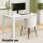 Artiss 5 Piece Dining Table and 4 Chairs Set, White Sherpa Upholstery, 120x70cm, Sturdy Steel Legs, Modern Design