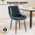 Artiss 5pc Foldable Dining Set Gateleg Table with 2 Drawers and 4 PU Leather Chairs Black White 150cm