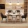 Artiss 5pc Foldable Dining Set Gateleg Table with 2 Drawers and 4 PU Leather Chairs Black White 150cm